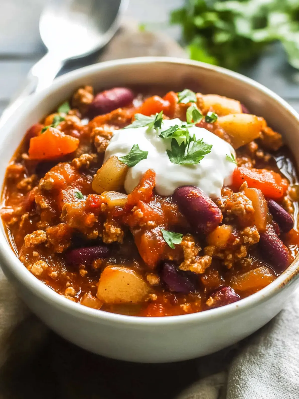 Savory Turkey Apple Chili: Your Cozy Fall Comfort Food 2 Turkey Apple Chili