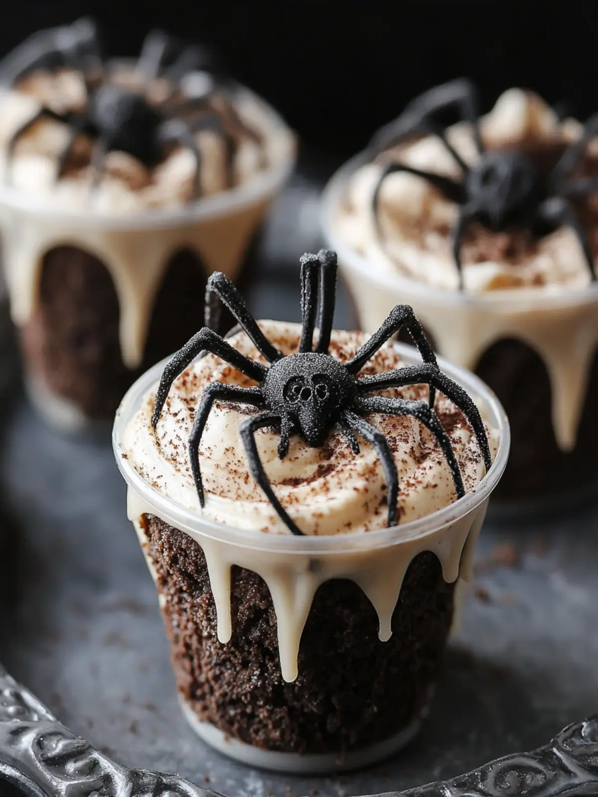 Delicious Spider Nest Dirt Cups for a Spooktacular Treat 4 Spider Nest Dirt Cups