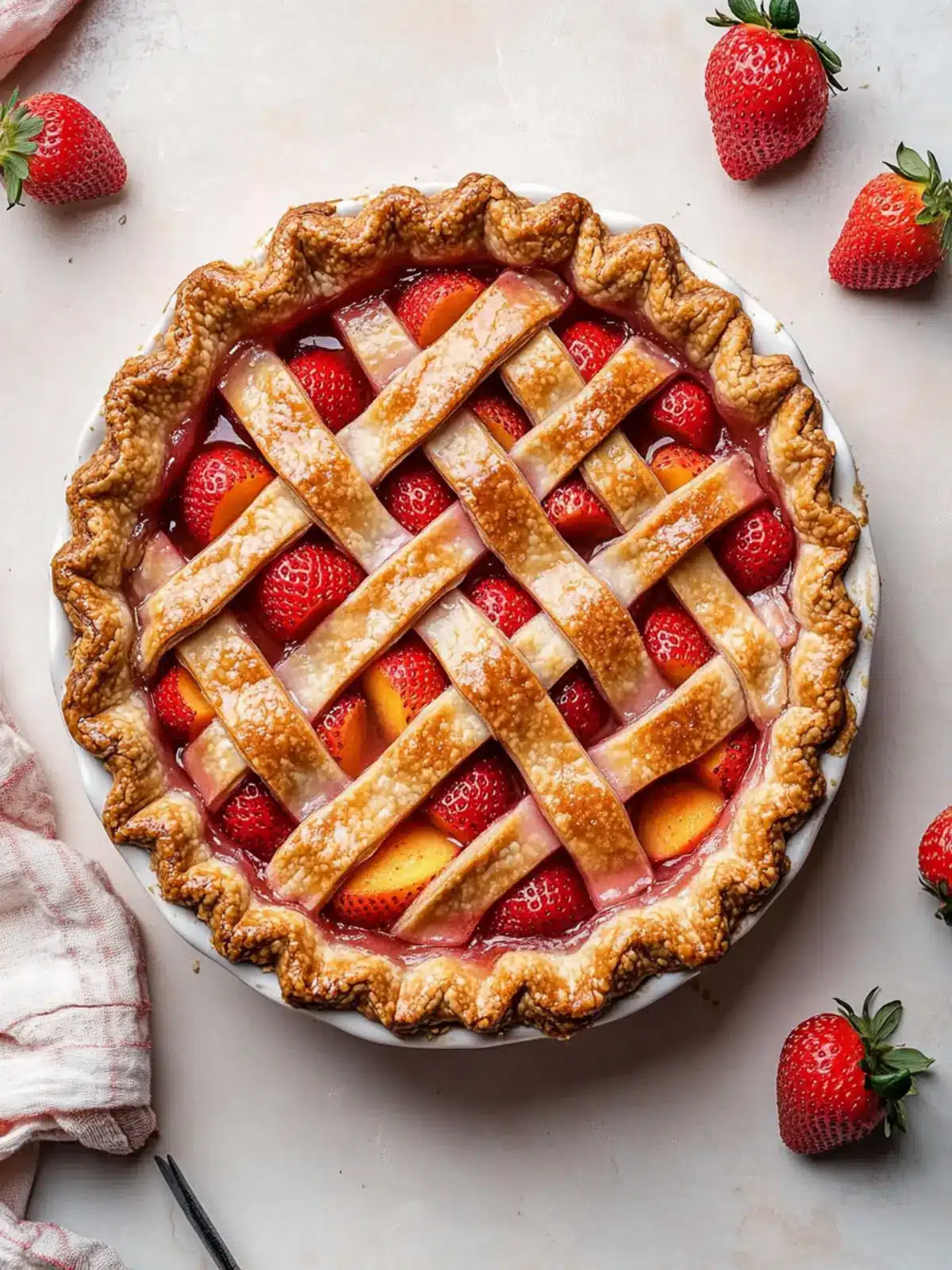 Brown Butter Strawberry Peach Pie That Will Wow Your Taste Buds 5 Brown Butter Strawberry Peach Pie