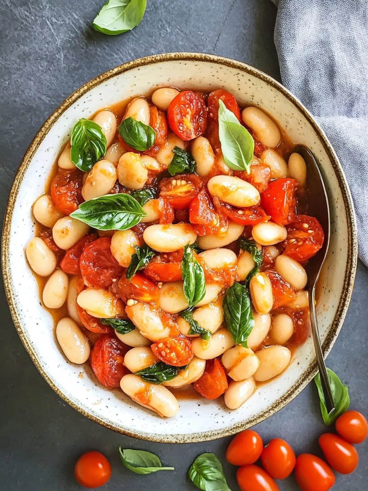 Creamy Tomato and Basil Butter Beans in Just 12 Minutes 2 Tomato and Basil Butter Beans