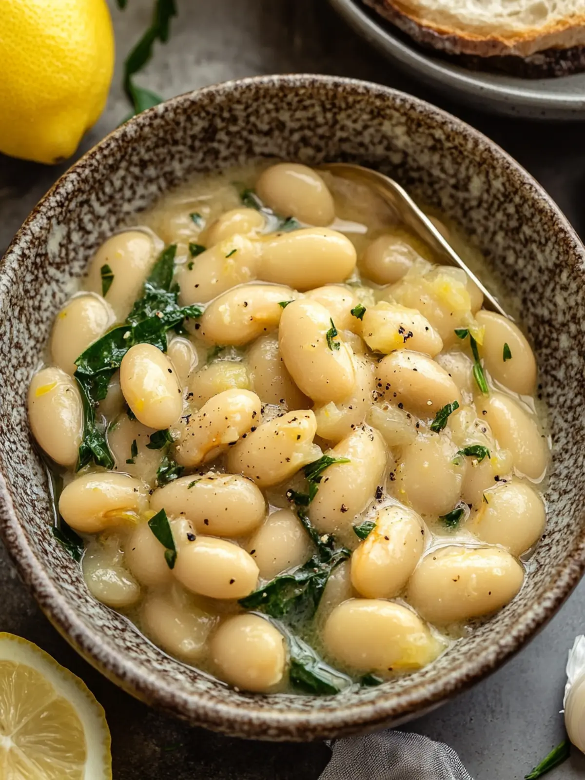 Luscious Creamy Lemon Garlic Butter Beans in Just 20 Minutes 2 Creamy Lemon Garlic Butter Beans
