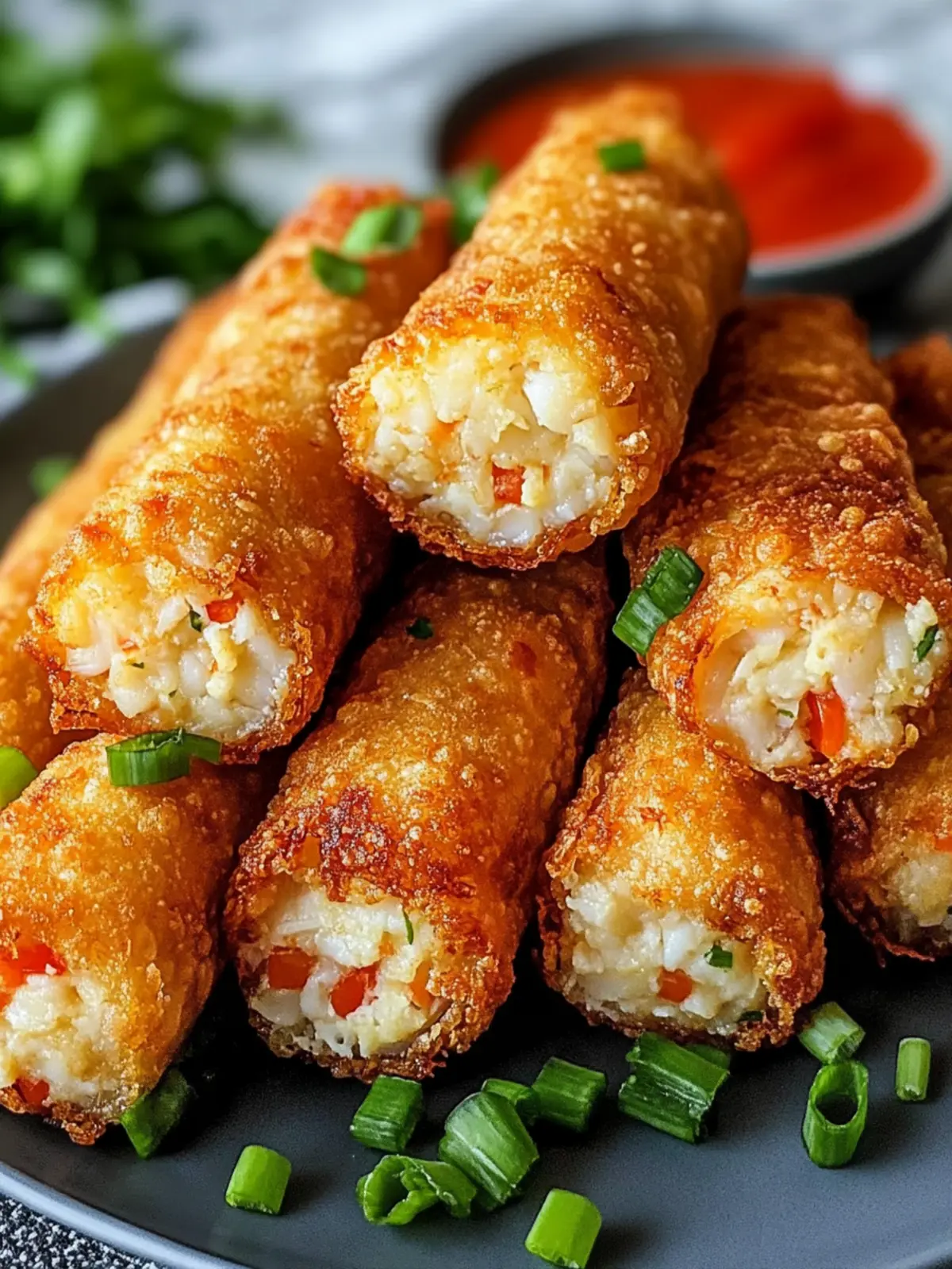 Crispy Crab Cake Egg Rolls for a Flavor Packed Seafood Treat 3 Crispy Crab Cake Egg Rolls