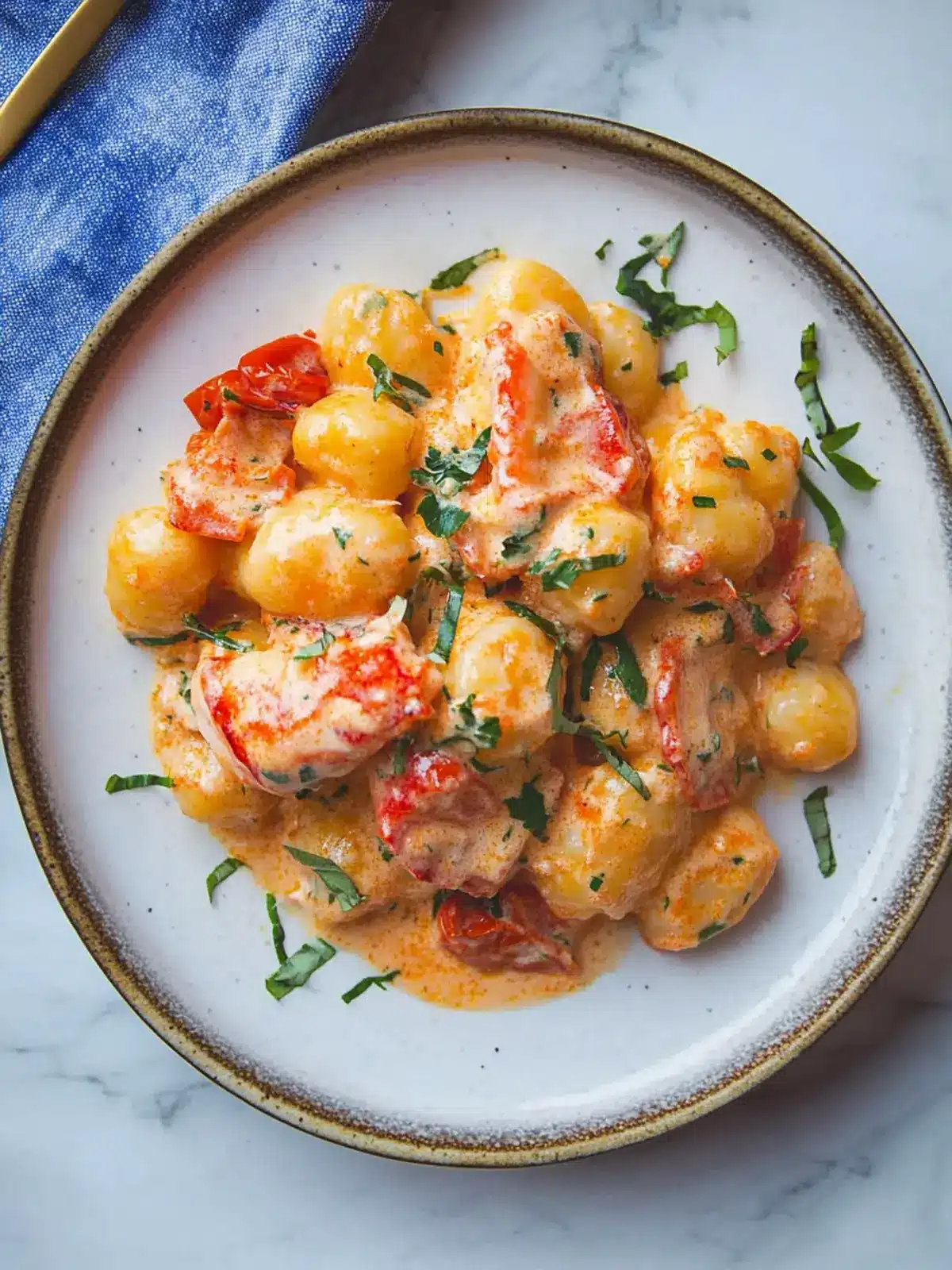 Irresistible Lobster Gnocchi with Creamy Tomato Bliss 2 Lobster Gnocchi with Tomato Cream Sauce