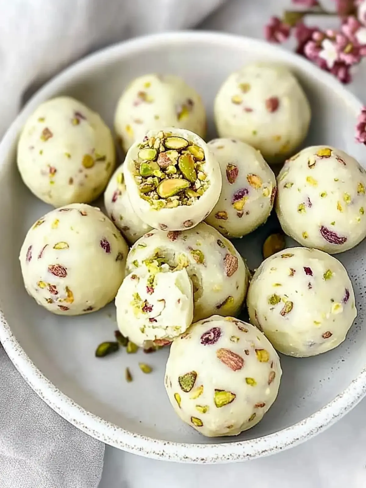 Decadent White Chocolate Pistachio Truffles You’ll Love 5 White Chocolate Pistachio Truffles