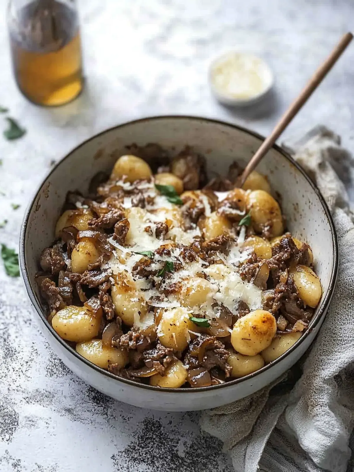 Savory French Onion Beef Gnocchi for Cozy Nights In 4 French Onion Beef Gnocchi