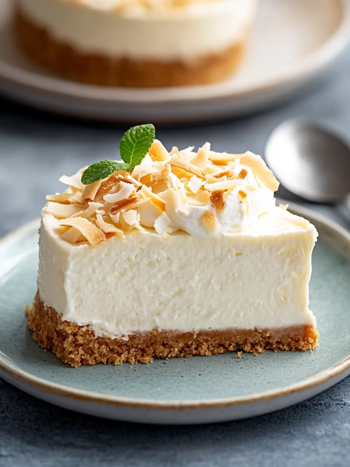 Indulge in Creamy Triple Coconut Cheesecake Bliss 3 Triple Coconut Cheesecake