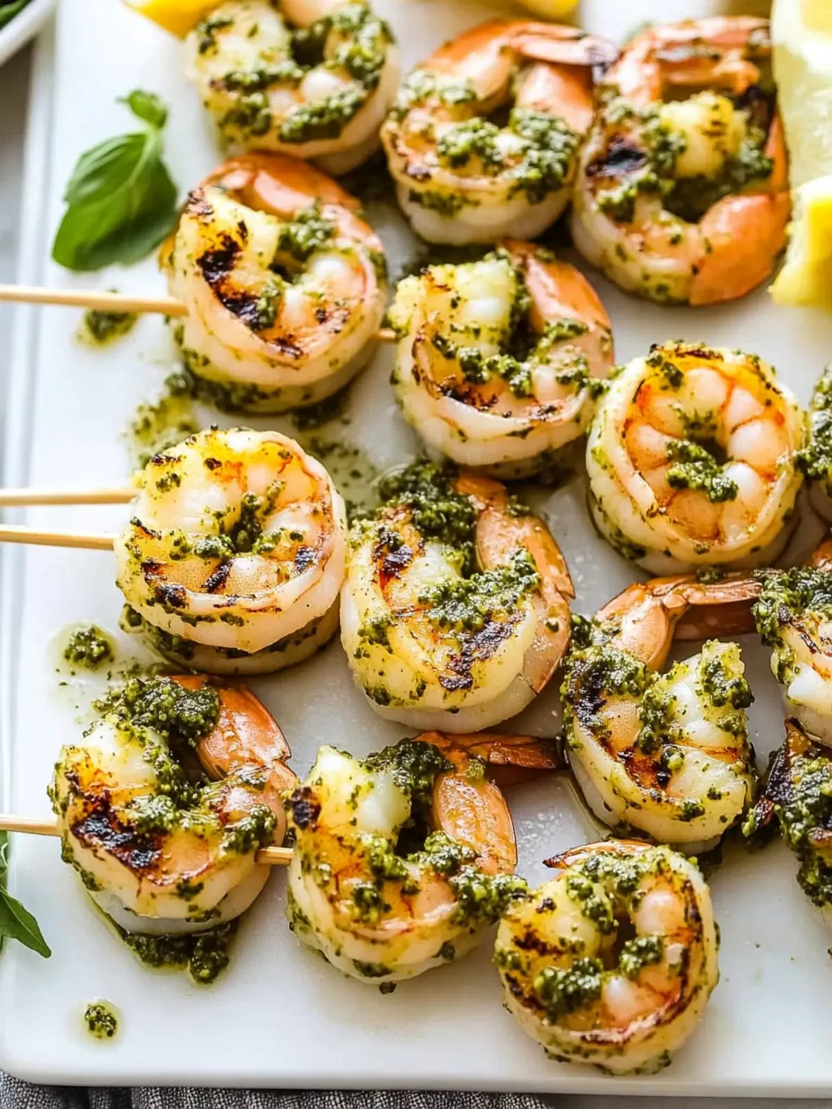Savor Summer with Easy Pesto Grilled Shrimp Skewers 4 Pesto Grilled Shrimp