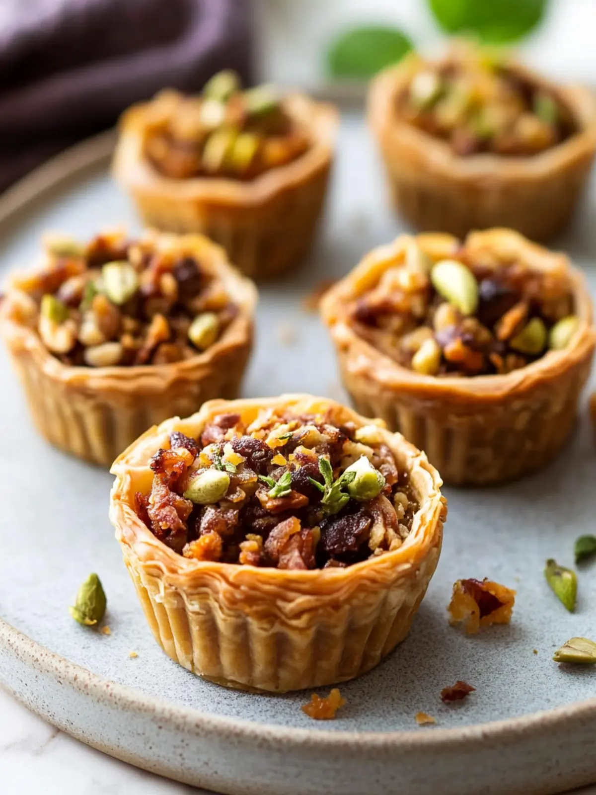 Delicious Vegan Baklava Cups That Will Wow Your Taste Buds 2 Vegan Baklava Cups
